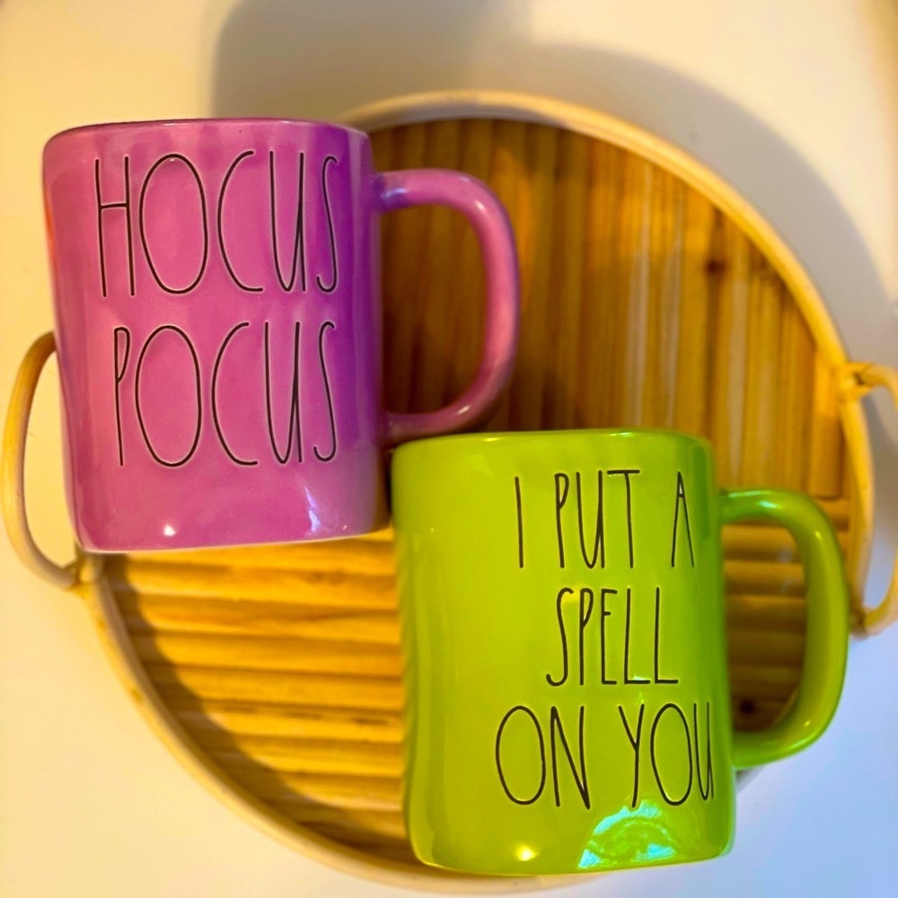 Rae Dunn HOCUS POCUS and I PUT A SPELL ON YOU mugs
